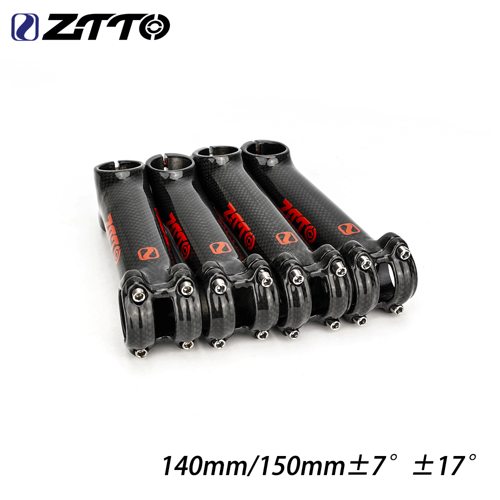 Edelweiss Stem Cell - ZTTO Carbon-Aluminium-Fahrradvorbau 7/17 Grad Ultraleichter Mountainbike-MTB-Rennrad-Vorbau,