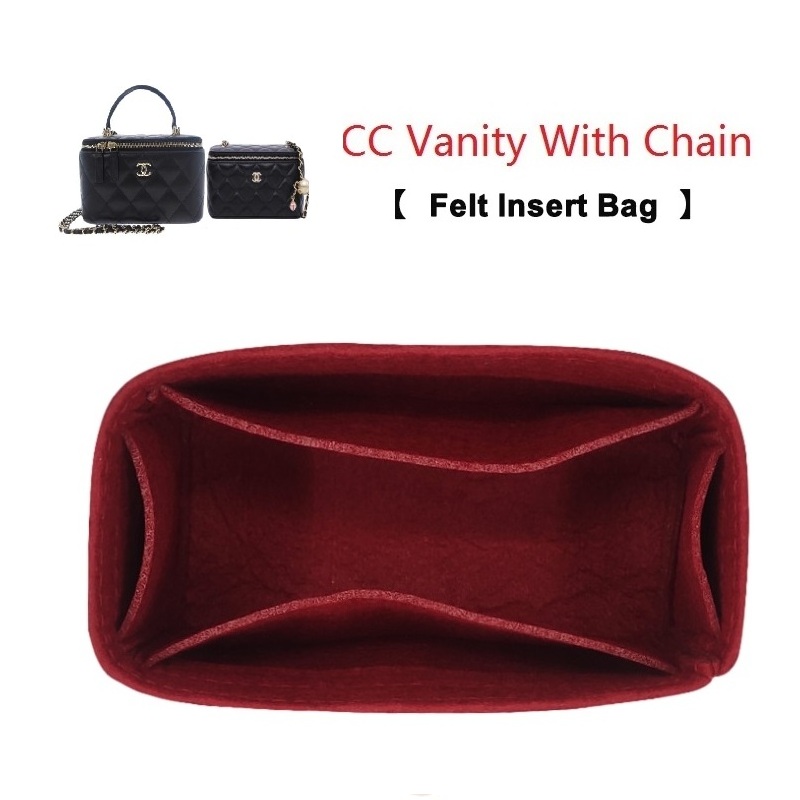 Luxury Skincare Containers - Filz-Einsatz-Taschen-Organizer für CC VANITY mit Kette,