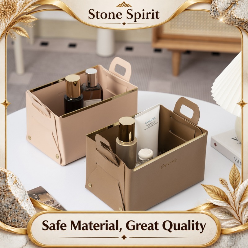 Luxury Skincare Gift Box - Leder-Aufbewahrungsbox, Luxuriöser Kosmetik-Organizer für Schmuck und