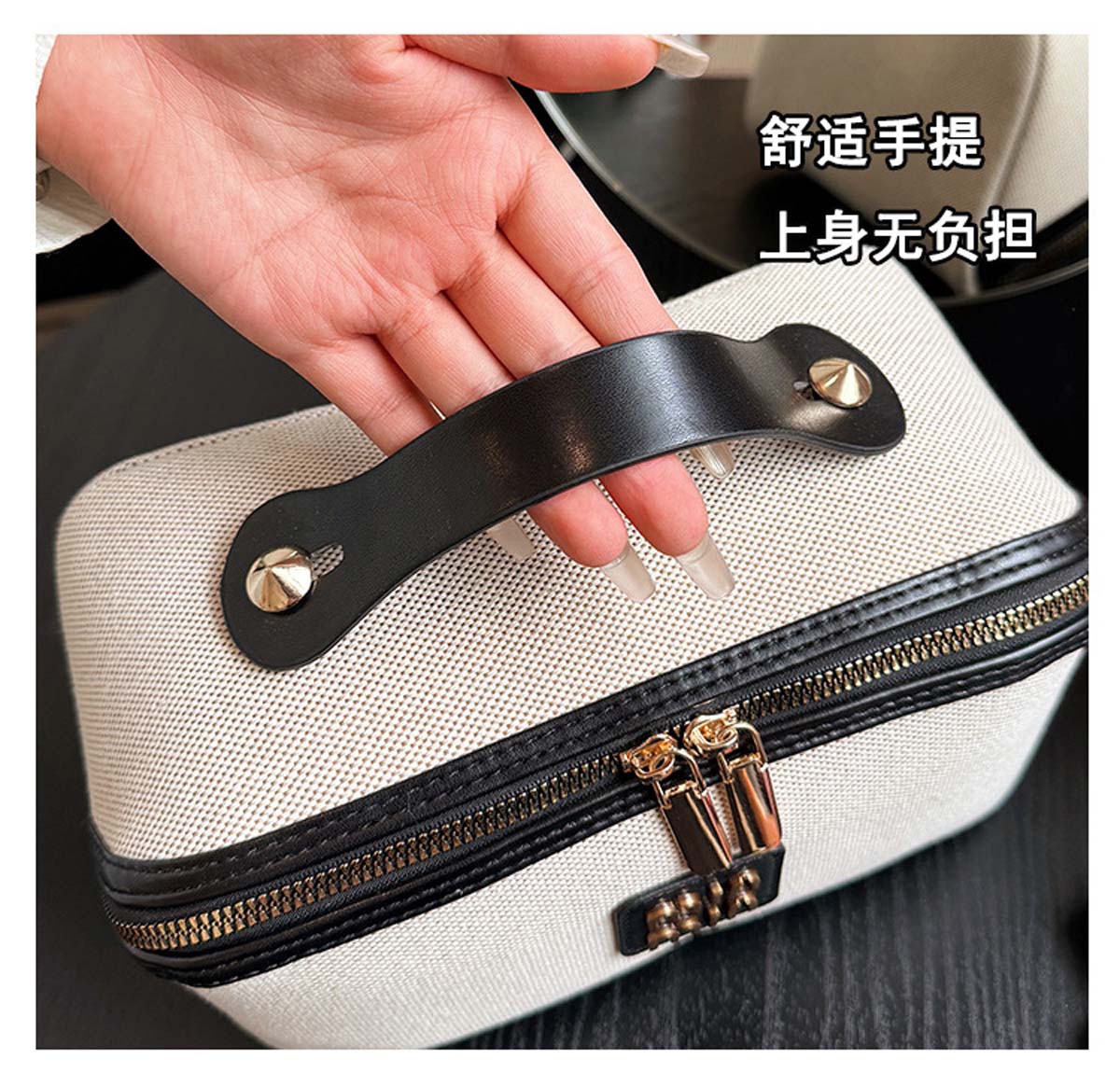 Retro-Luxus-Canvas-Handtasche  – Luxury Skincare & Spa Photos Bewertung und Preis