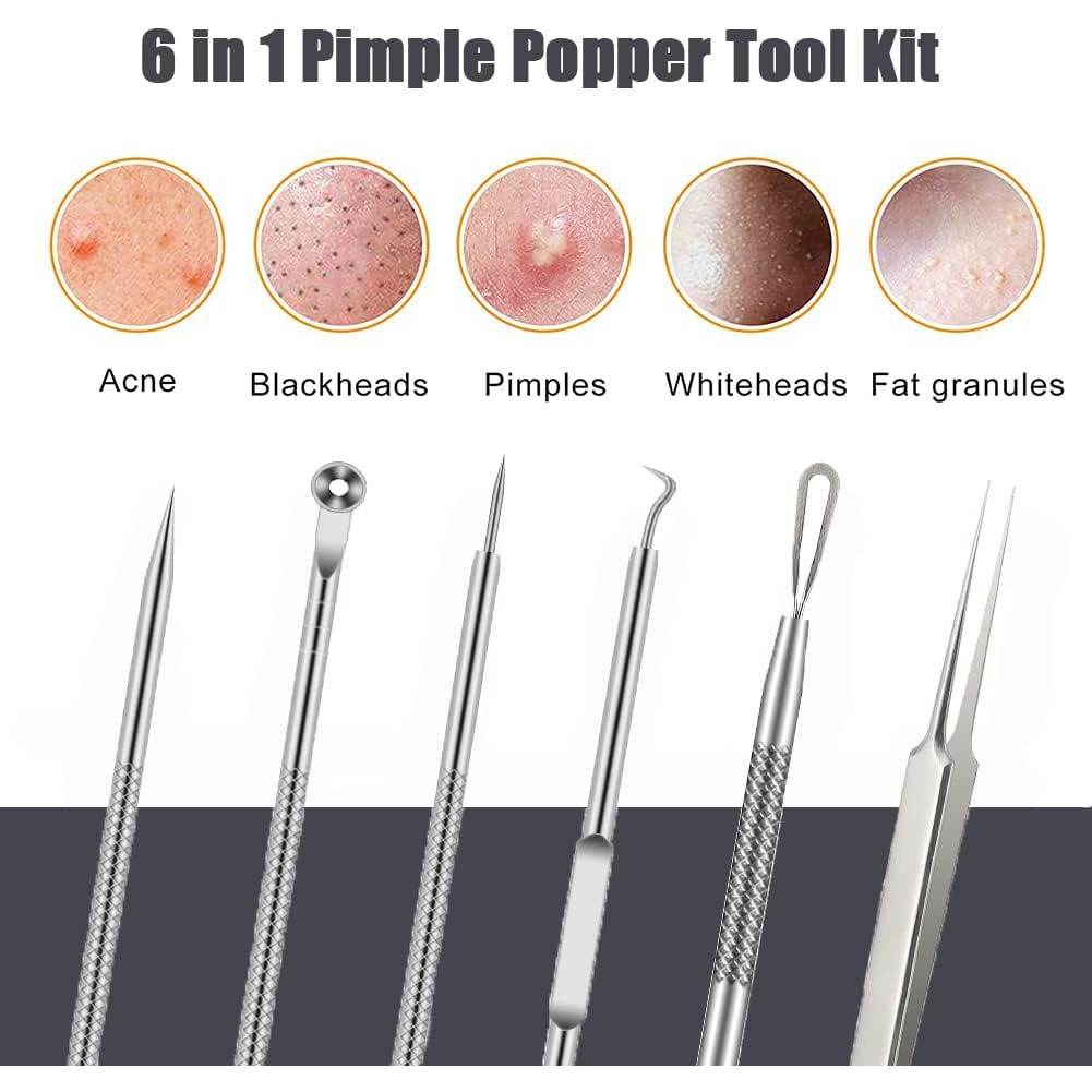6PCS Pickel Entfernung Werkzeu – Luxury Skincare Acne Bewertung und Preis